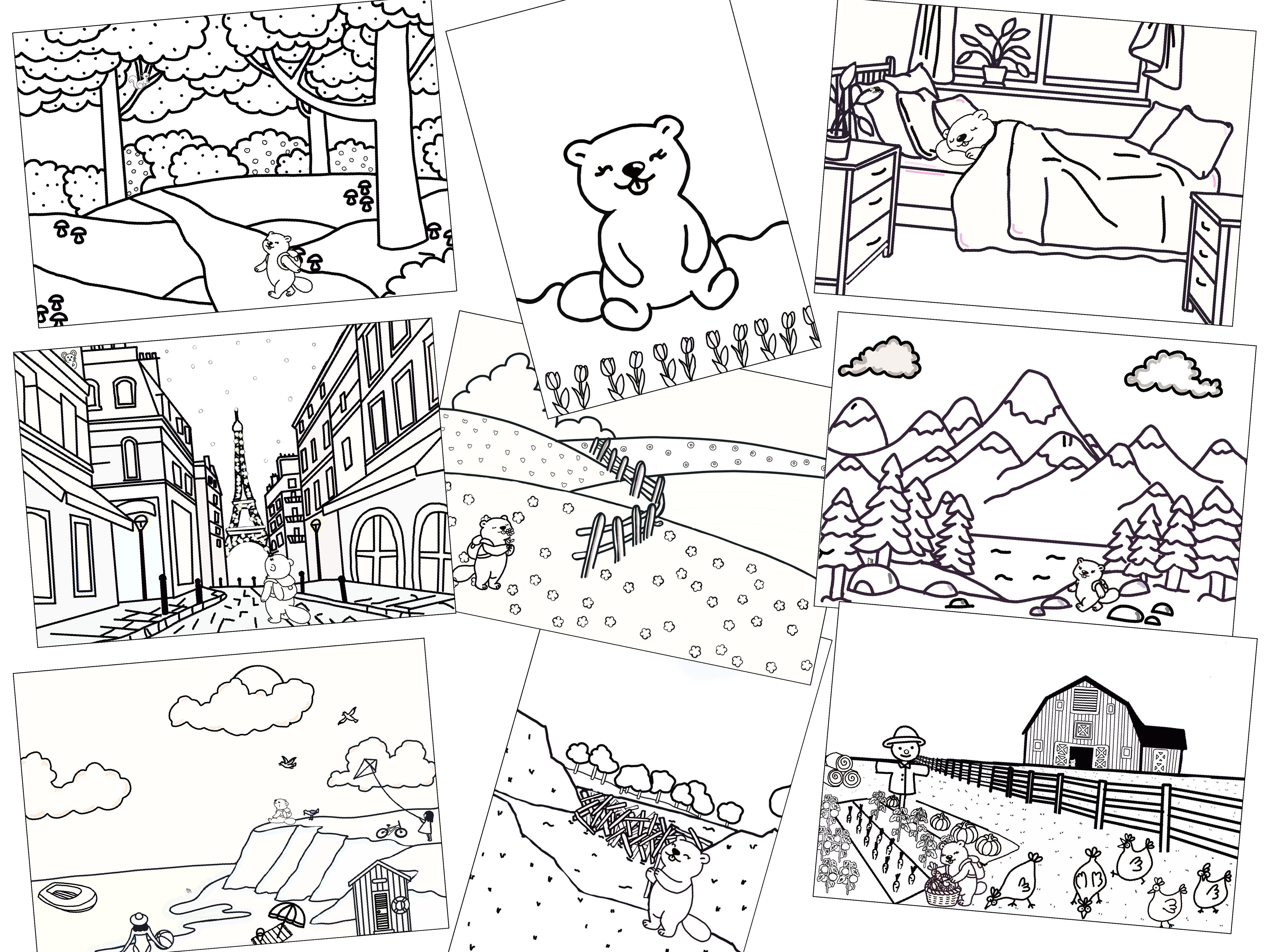 Cahier coloriage Les vacances de Malilou