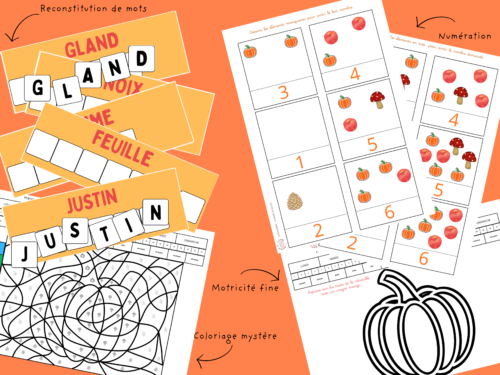 Justin le lapin découvre l’automne – livre et activités maternelle justin le lapin découvre l'automne