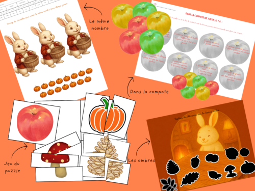 Justin le lapin découvre l’automne – livre et activités maternelle justin le lapin découvre l'automne